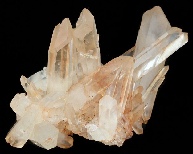 Tangerine Quartz Crystal Cluster - Madagascar #38898